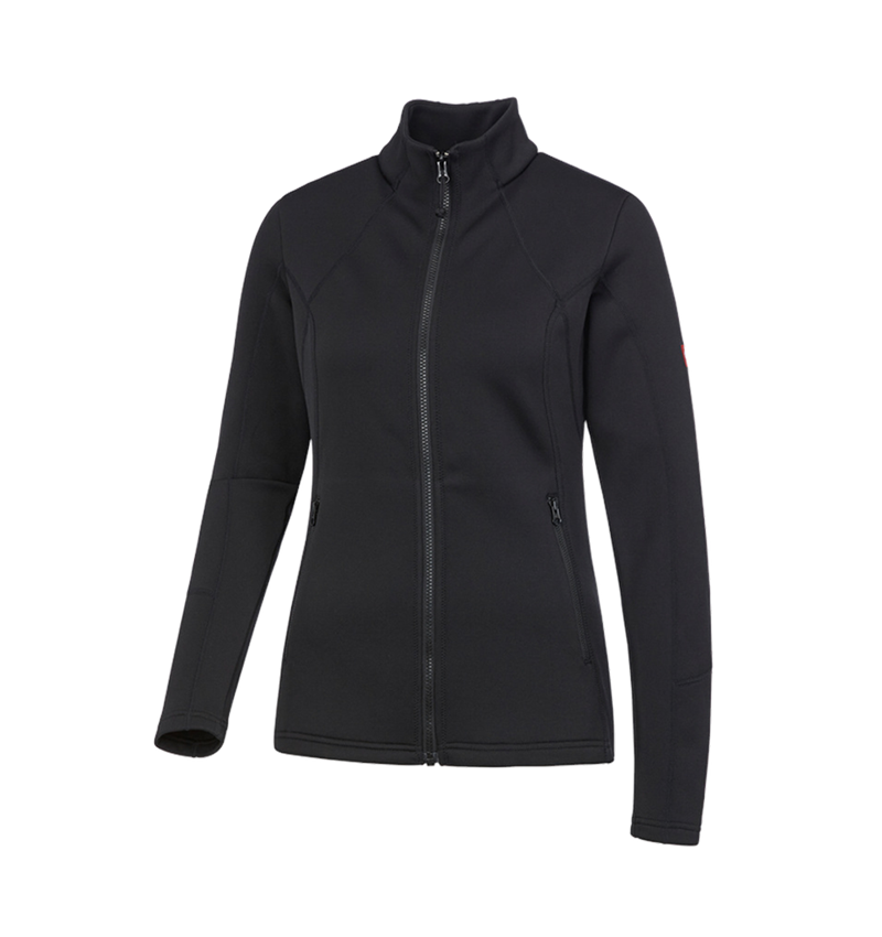 Topics: e.s. Functional sweat jacket melange, ladies' + black