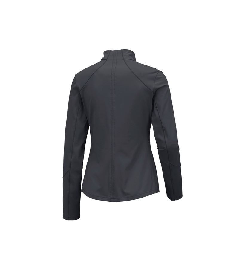 Shirts & Co.: e.s. Funktions Sweatjacke solid, Damen + anthrazit 2