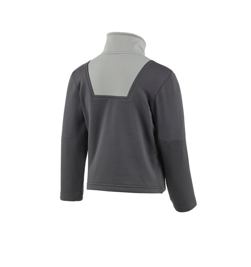 Shirts & Co.: Funkt.-Troyer thermo stretch e.s.concrete, Kinder + anthrazit/perlgrau 3