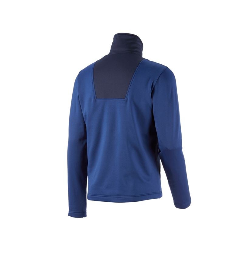 Shirts & Co.: Funktions-Troyer thermo stretch e.s.concrete + alkaliblau/tiefblau 4