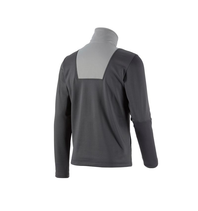 Shirts & Co.: Funktions-Troyer thermo stretch e.s.concrete + anthrazit/perlgrau 3