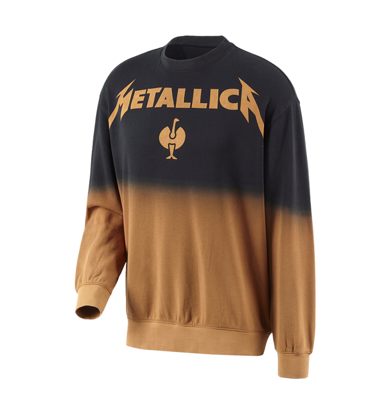 Shirts & Co.: Metallica cotton sweatshirt + schwarz/rost 3