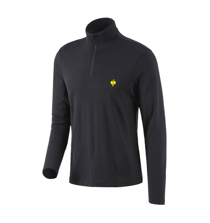Shirts, Pullover & more: Troyer Merino e.s.trail + black/acid yellow 2
