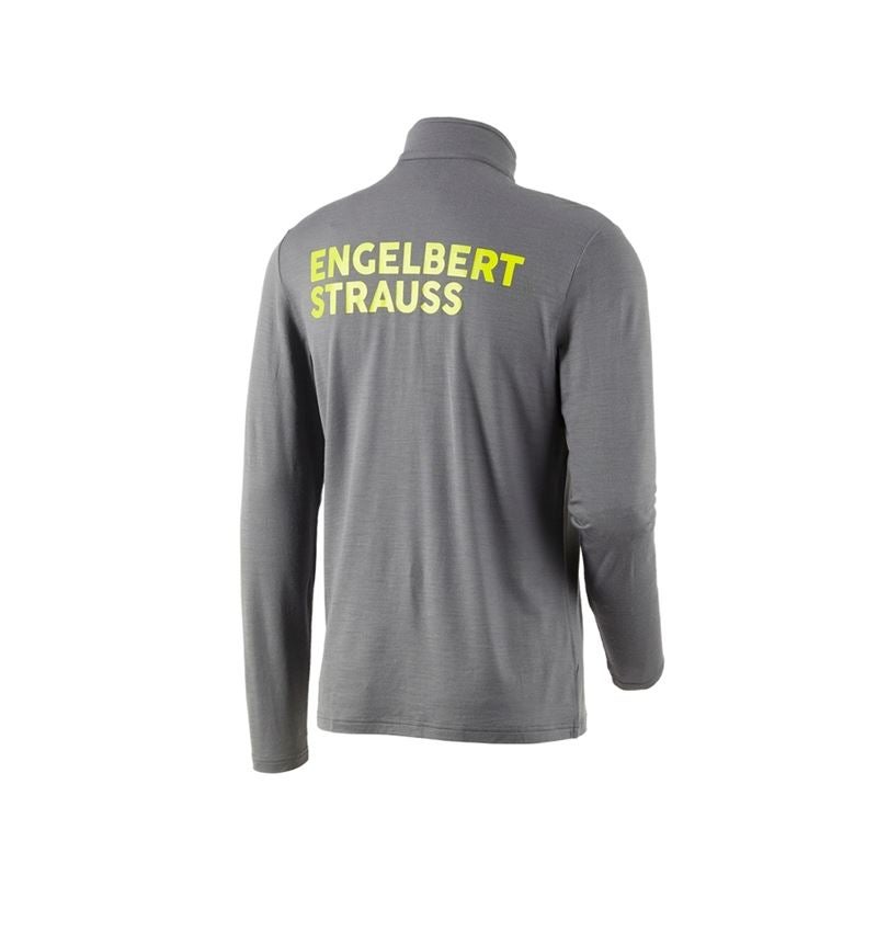 Shirts, Pullover & more: Troyer Merino e.s.trail + basaltgrey/acid yellow 4