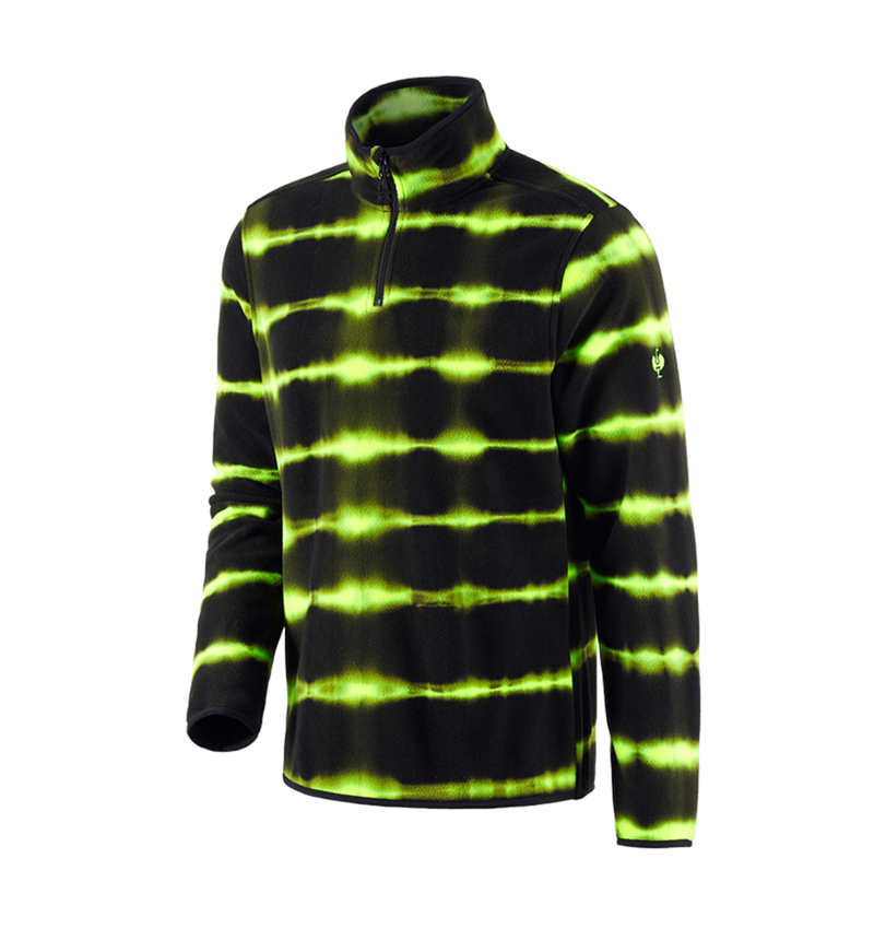 Shirts, Pullover & more: Fleece troyer tie-dye e.s.motion ten + black/high-vis yellow 2
