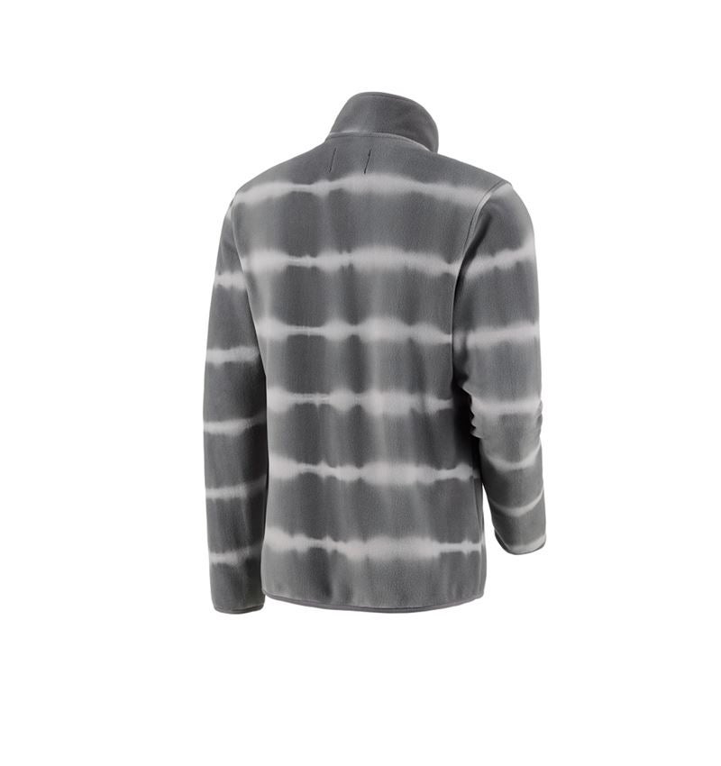 Shirts & Co.: Fleece Troyer tie-dye e.s.motion ten + granit/opalgrau 3