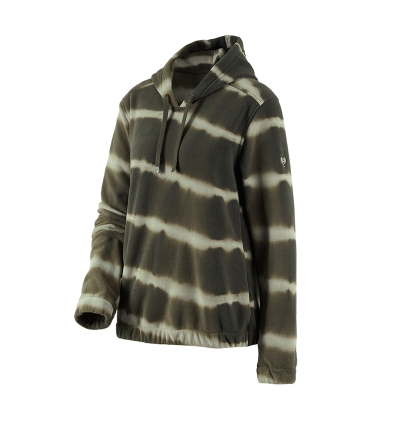 Shirts, Pullover & more: Fleece hoody tie-dye e.s.motion ten, ladies' + disguisegreen/moorgreen 3