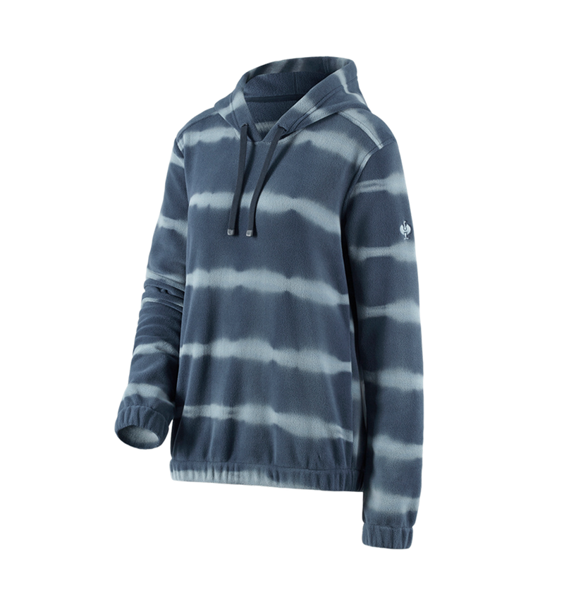 Shirts, Pullover & more: Fleece hoody tie-dye e.s.motion ten, ladies' + slateblue/smokeblue 2