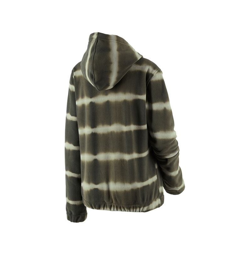Shirts, Pullover & more: Fleece hoody tie-dye e.s.motion ten, ladies' + disguisegreen/moorgreen 4