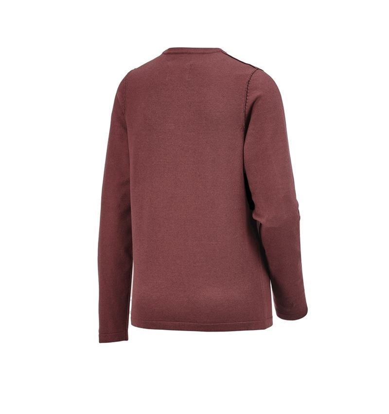 Shirts & Co.: Strickpullover e.s.iconic, Damen + oxidrot 8