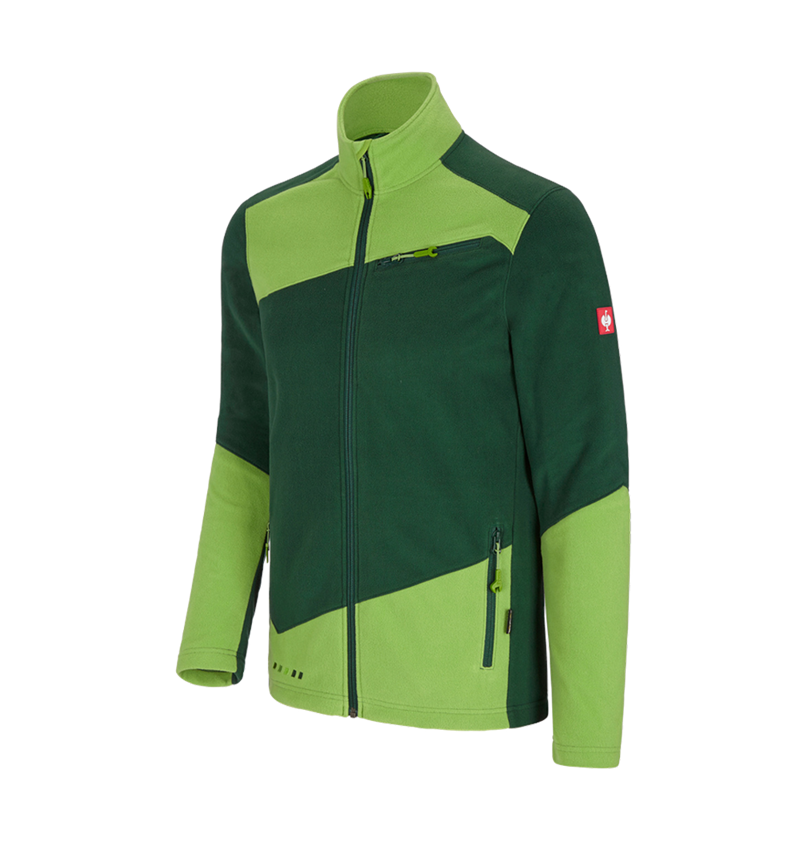 Topics: Fleece jacket e.s.motion 2020 + green/seagreen 2
