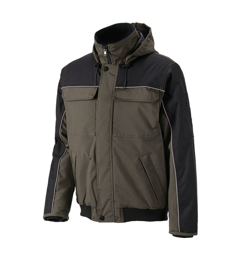 Work Jackets: Pilot jacket e.s.image  + olive/black 2