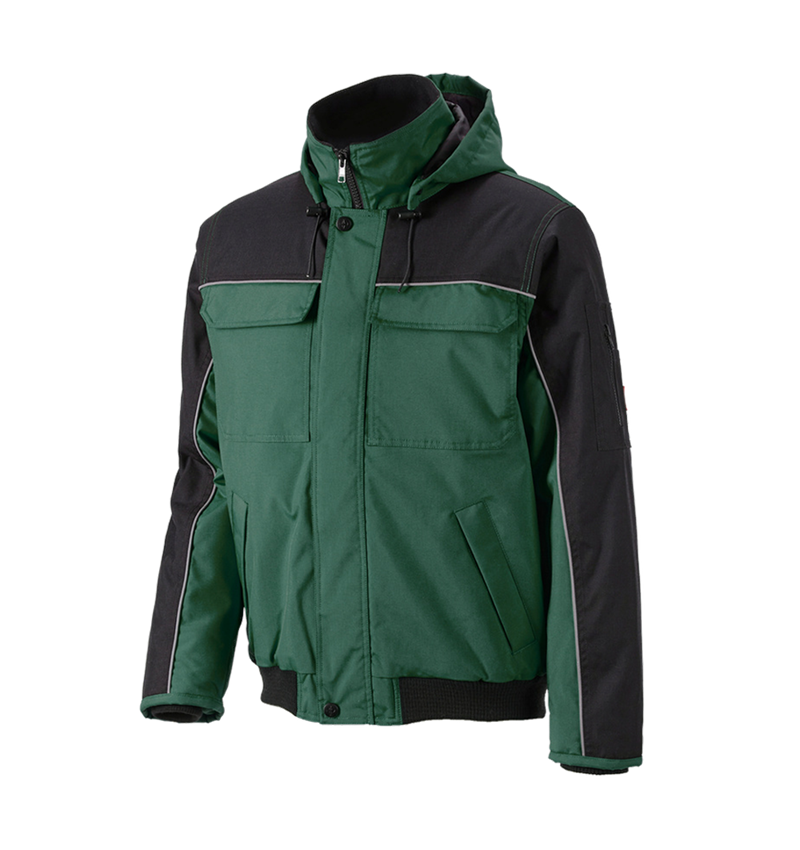 Work Jackets: Pilot jacket e.s.image  + green/black