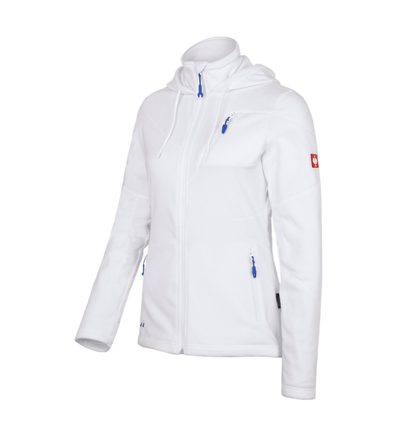 Plumbers / Installers: Hooded fleece jacket e.s.motion 2020, ladies' + white 1