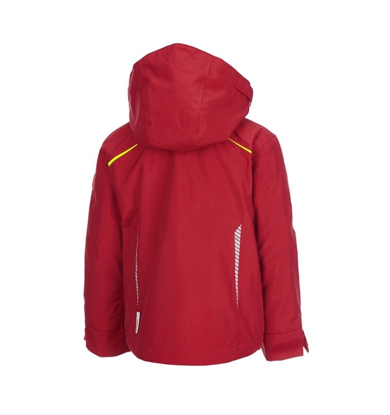 Cold: 3 in 1 functional jacket e.s.motion 2020,  childr. + fiery red/high-vis yellow 2