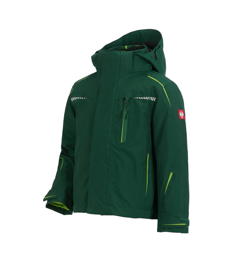 Jackets: 3 in 1 functional jacket e.s.motion 2020,  childr. + green/seagreen 2