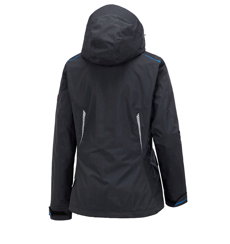 Work Jackets: 3 in 1 functional jacket e.s.motion 2020, ladies' + graphite/gentianblue 3