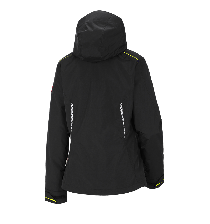 Work Jackets: 3 in 1 functional jacket e.s.motion 2020, ladies' + black/high-vis yellow/high-vis orange 1