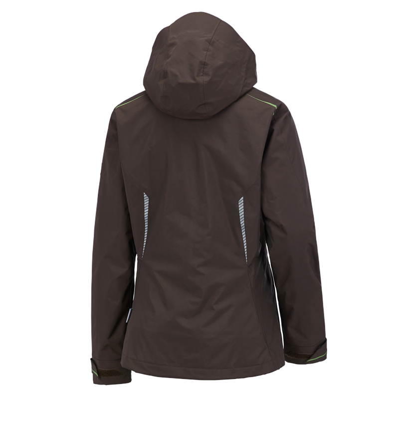 Work Jackets: 3 in 1 functional jacket e.s.motion 2020, ladies' + chestnut/seagreen 3