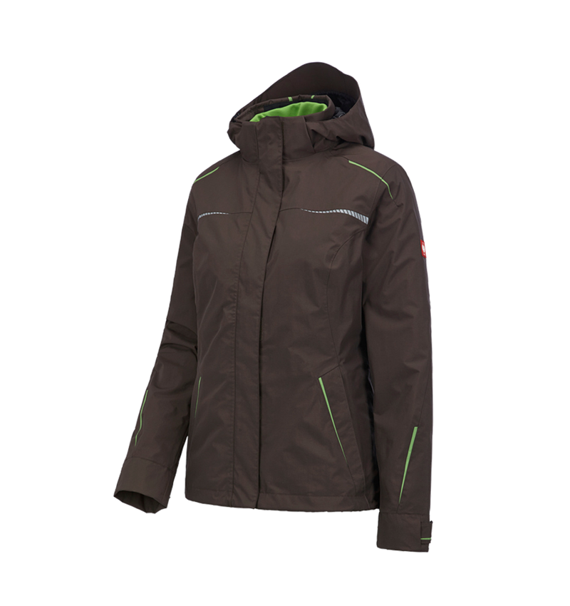 Work Jackets: 3 in 1 functional jacket e.s.motion 2020, ladies' + chestnut/seagreen 2