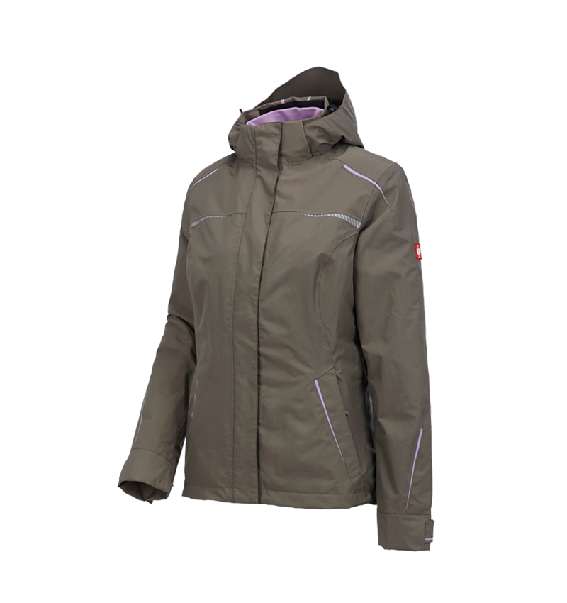 Work Jackets: 3 in 1 functional jacket e.s.motion 2020, ladies' + stone/lavender 2