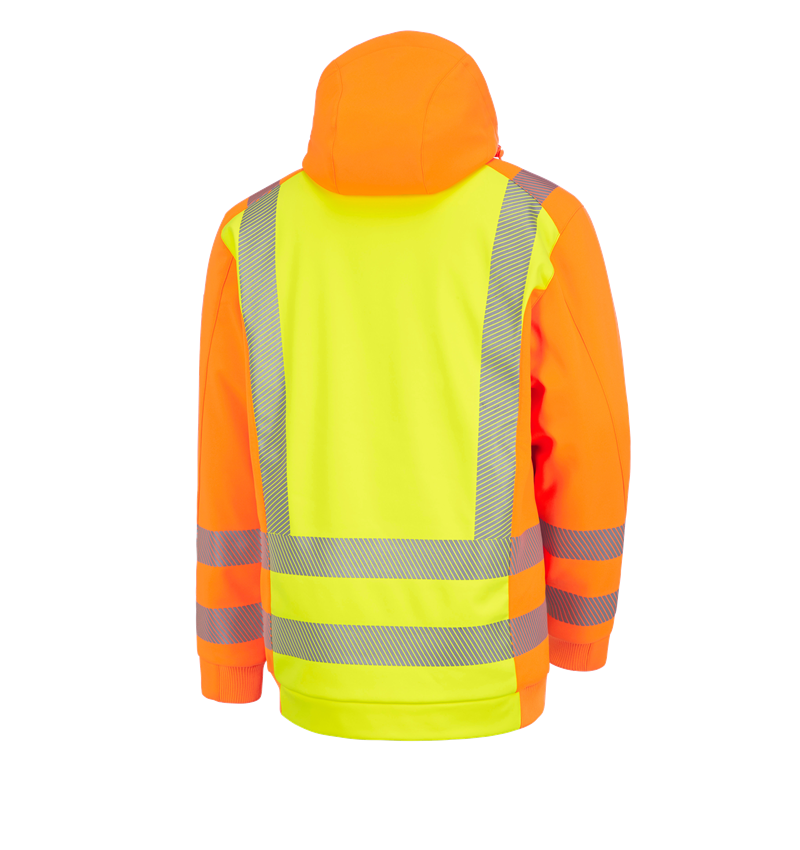 Work Jackets: High-vis winter softshell jacket e.s.motion 2020 + high-vis yellow/high-vis orange 3
