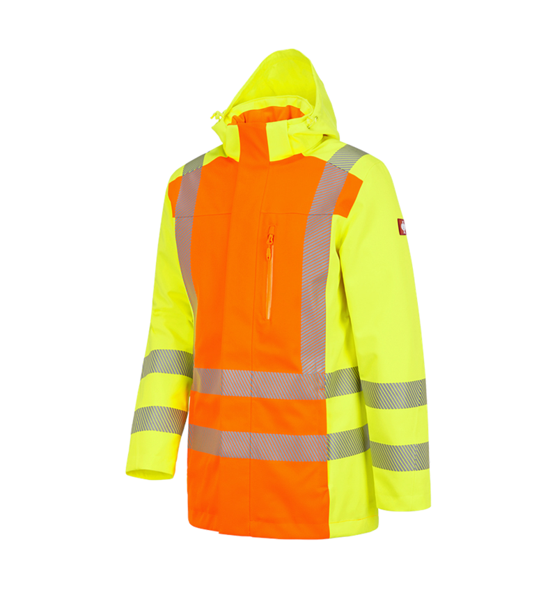 Work Jackets: High-vis functional parka e.s.motion 2020 + high-vis orange/high-vis yellow 2