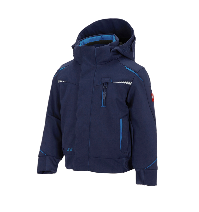 Cold: Winter softshell jacket e.s.motion 2020,children's + navy/atoll