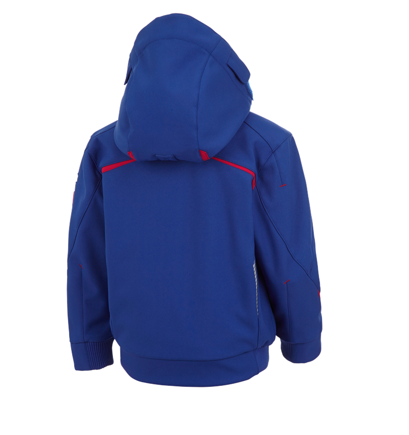 Cold: Winter softshell jacket e.s.motion 2020,children's + royal/fiery red 1