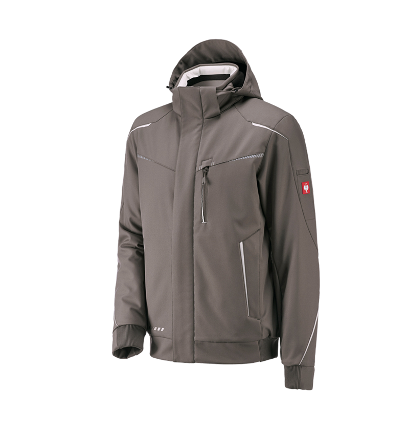 Work Jackets: Winter softshell jacket e.s.motion 2020, men's + stone/plaster 2