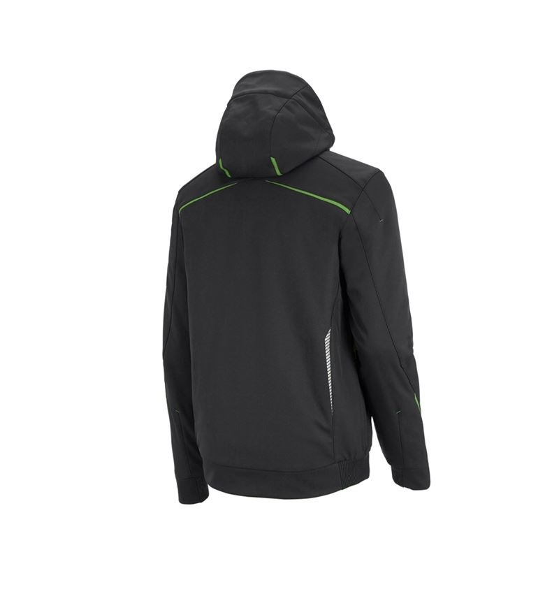 Work Jackets: Winter softshell jacket e.s.motion 2020, men's + black/seagreen 3