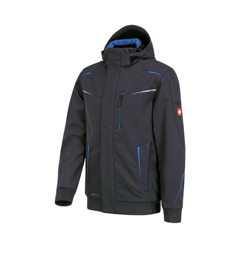 Work Jackets: Winter softshell jacket e.s.motion 2020, men's + graphite/gentianblue 7