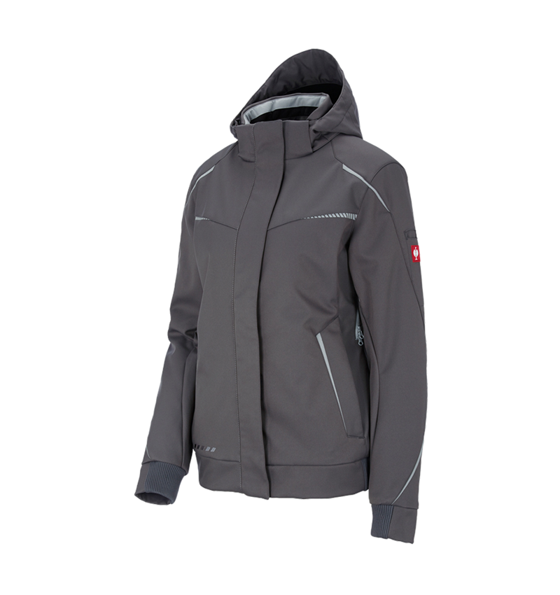 Work Jackets: Winter softshell jacket e.s.motion 2020, ladies' + anthracite/platinum