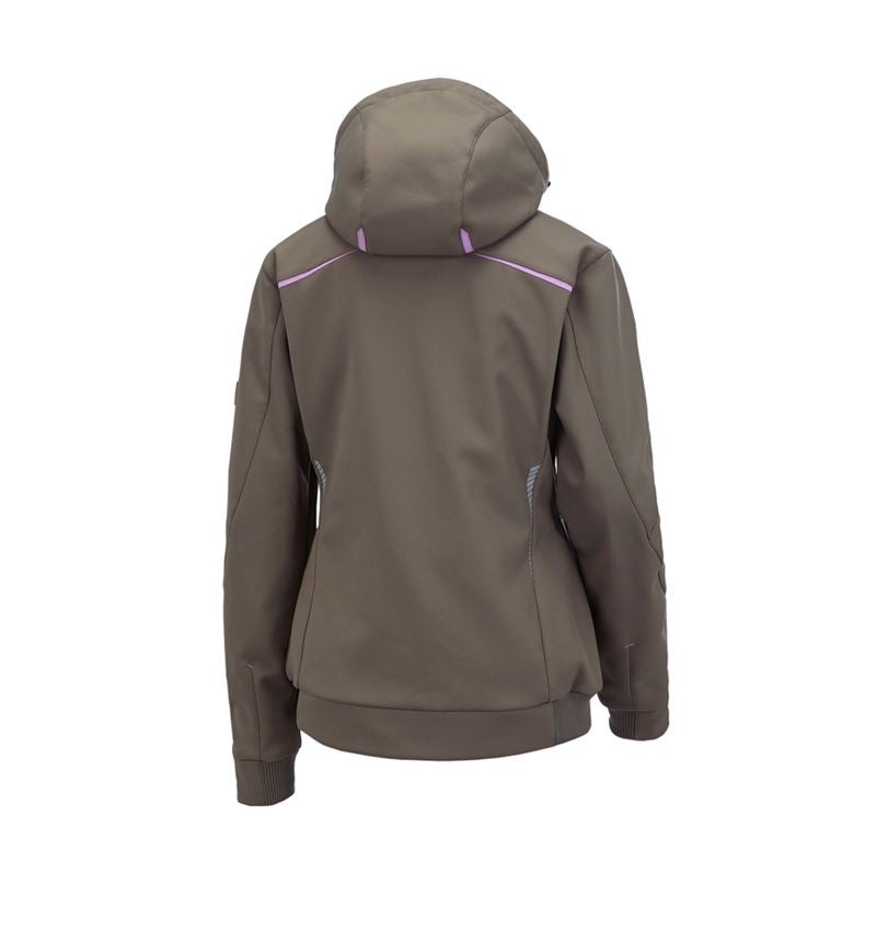 Work Jackets: Winter softshell jacket e.s.motion 2020, ladies' + stone/lavender 3