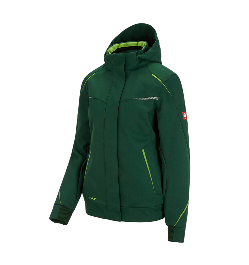 Work Jackets: Winter softshell jacket e.s.motion 2020, ladies' + green/seagreen 2