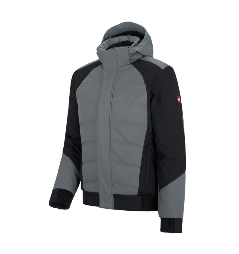Gardening / Forestry / Farming: Winter softshell jacket e.s.vision + cement/black 2
