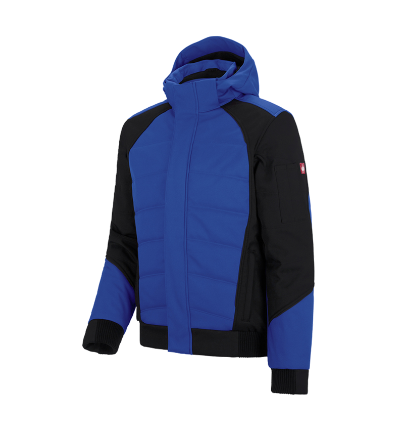 Work Jackets: Winter softshell jacket e.s.vision + royal/black 2