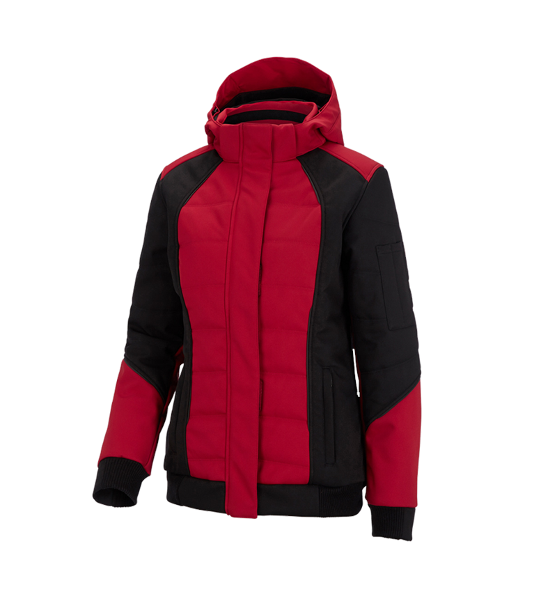Cold: Winter softshell jacket e.s.vision, ladies' + red/black 2