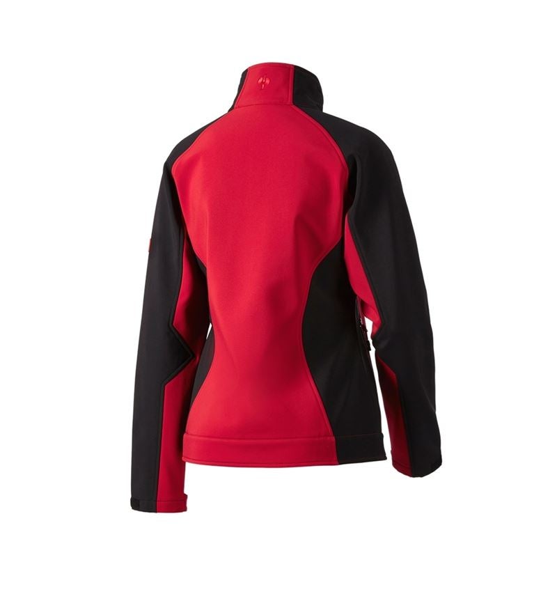 Vestes de travail: Veste Softshell dryplexx® softlight, femmes + rouge/noir 5