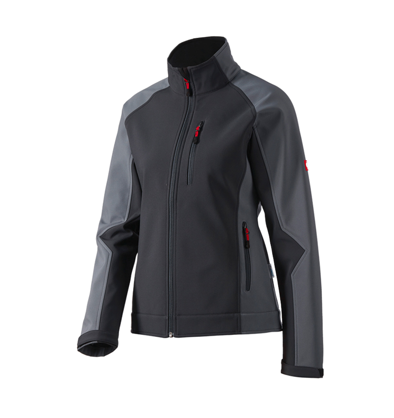 Horti-/ Sylvi-/ Agriculture: Veste Softshell dryplexx® softlight, femmes + graphite/ciment 2