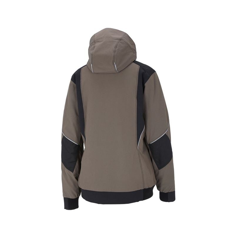 Work Jackets: Winter functional jacket e.s.dynashield, ladies' + stone/black 3