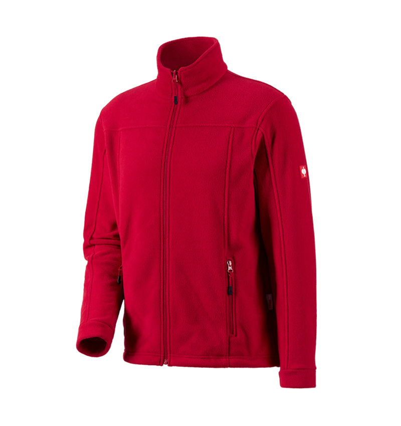 Cold: Fleece jacket e.s.classic + red 2