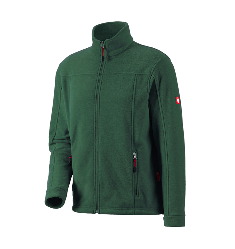 Work Jackets: Fleece jacket e.s.classic + green 1