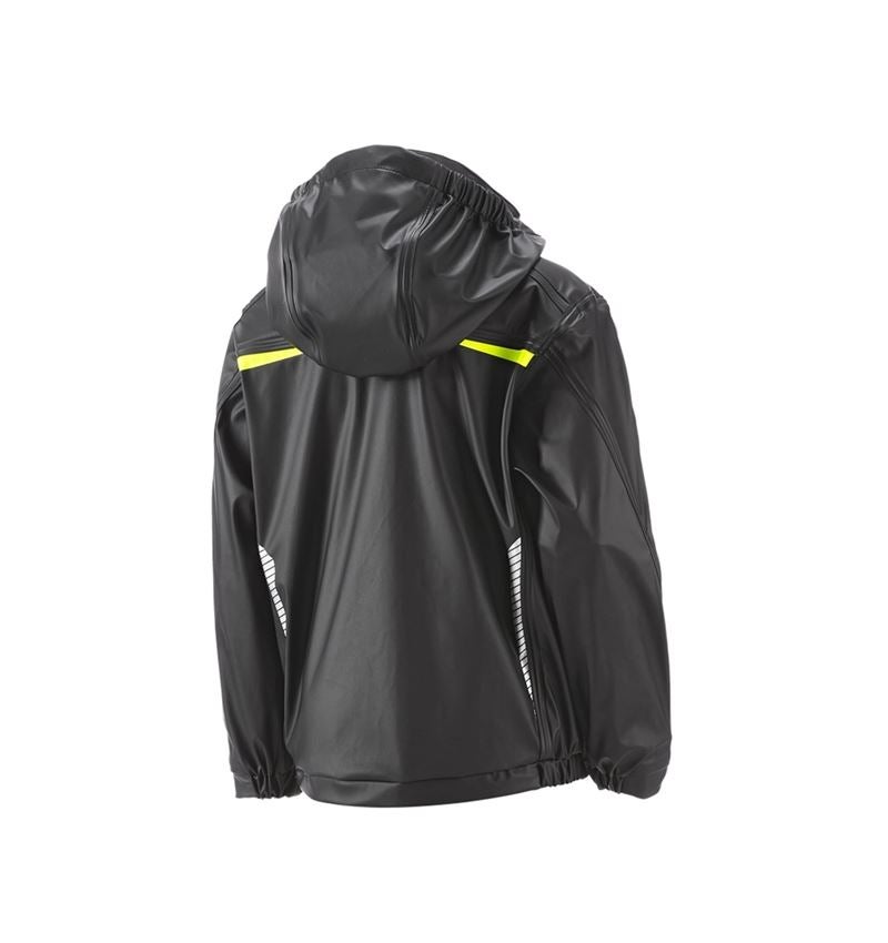 Jackets: Rain jacket e.s.motion 2020 superflex, children's + black/high-vis yellow/high-vis orange 3