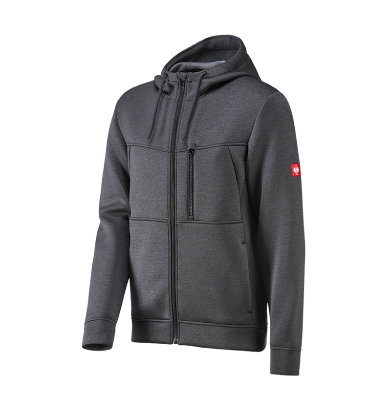 Cold: Hooded jacket climafoam e.s.dynashield + graphite melange 2