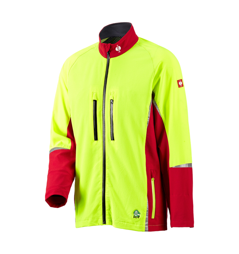 Forestry / Cut Protection Clothing: e.s. Forestry jacket, KWF + red/high-vis yellow 2