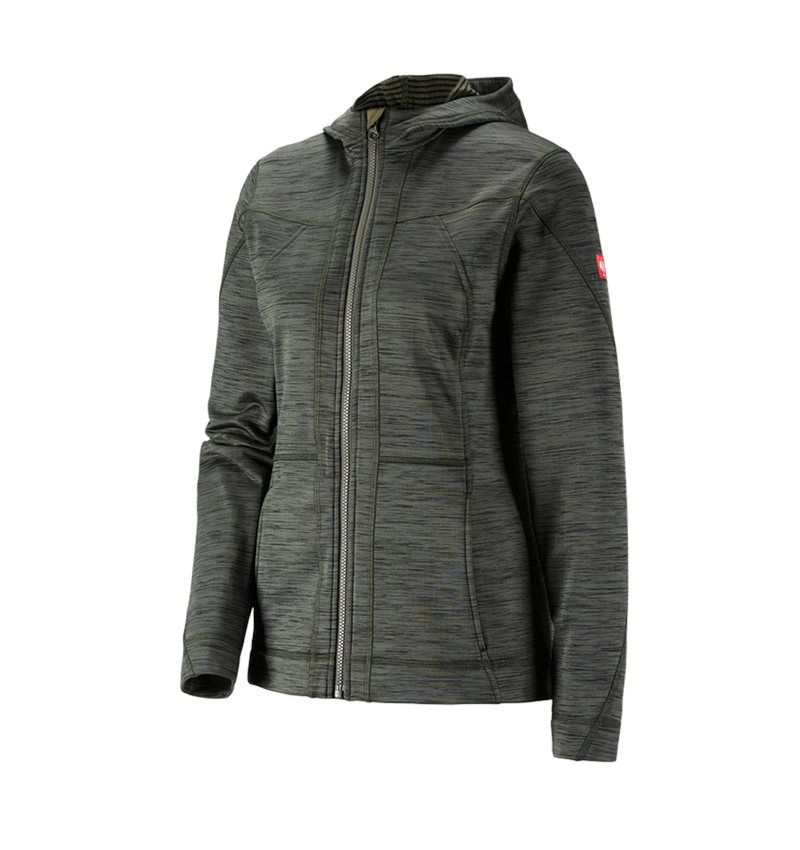 Topics: Hooded jacket isocell e.s.dynashield, ladies' + thyme melange 3