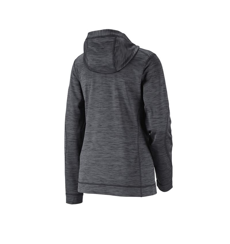 Cold: Hooded jacket isocell e.s.dynashield, ladies' + graphite melange 4