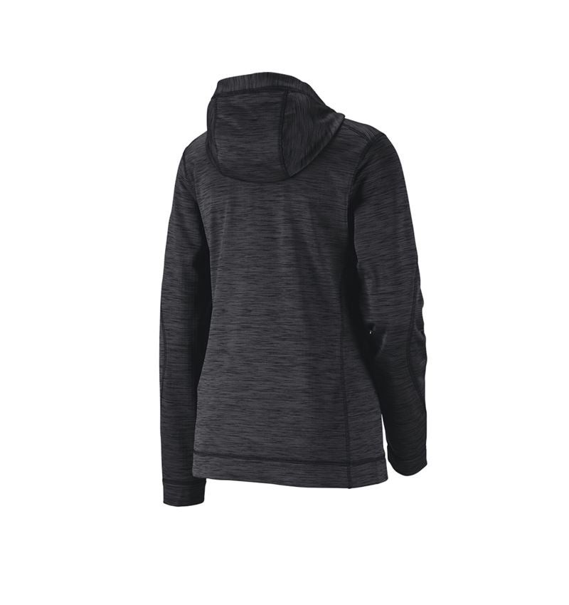 Cold: Hooded jacket isocell e.s.dynashield, ladies' + black melange 1