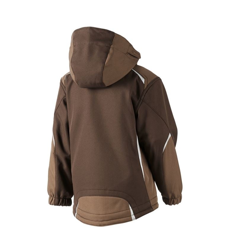 Cold: Children's softshell jacket e.s.motion + chestnut/hazelnut 3